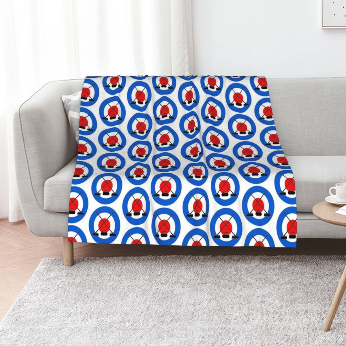3D Printing Icon - curling icons Throw Blanket Lightweight Warm