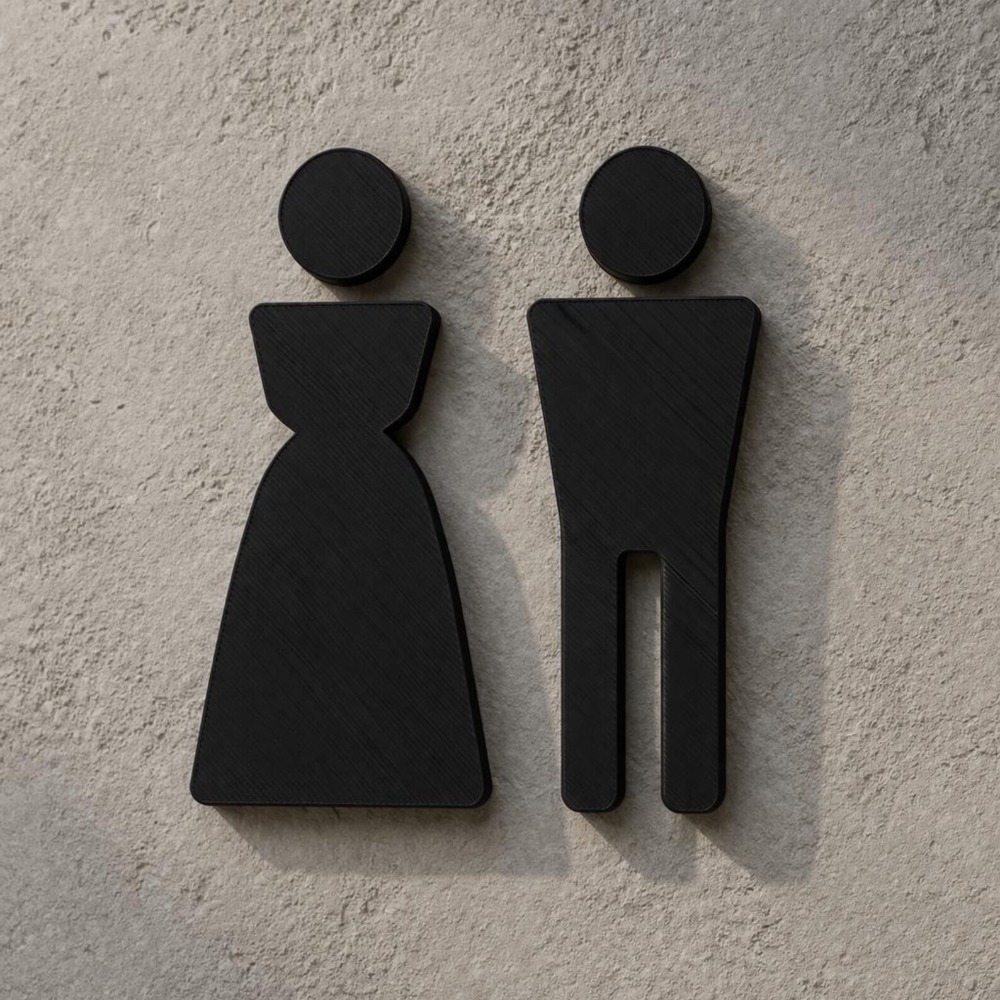 Minimalist 3D Printed Male Fem - đánh giá và giá 3D Printing Icon