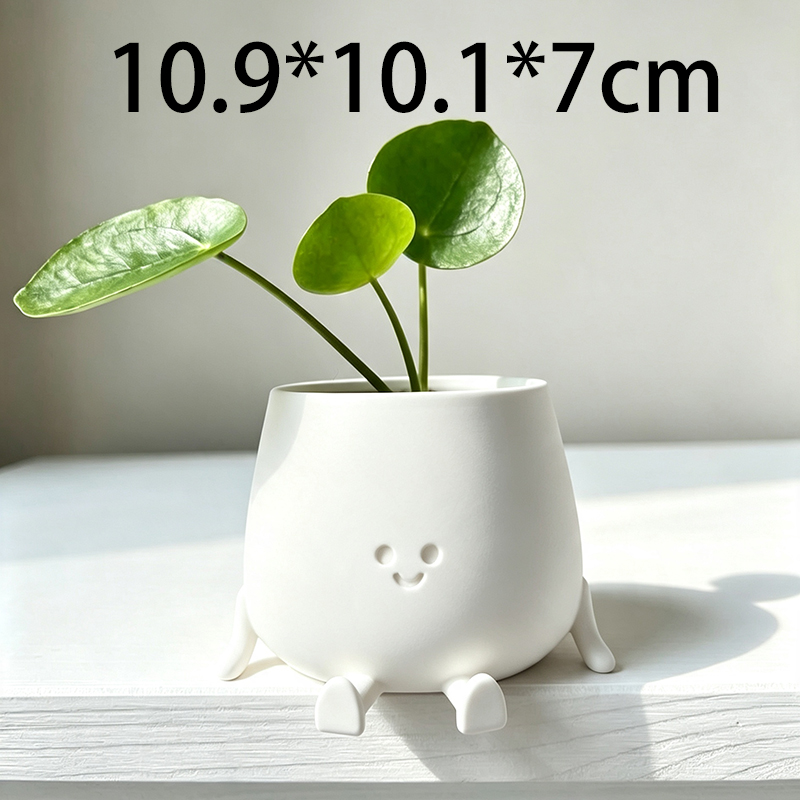 3D Printed Cute Smiley Face Pl - đánh giá và giá 3D Printing Vase