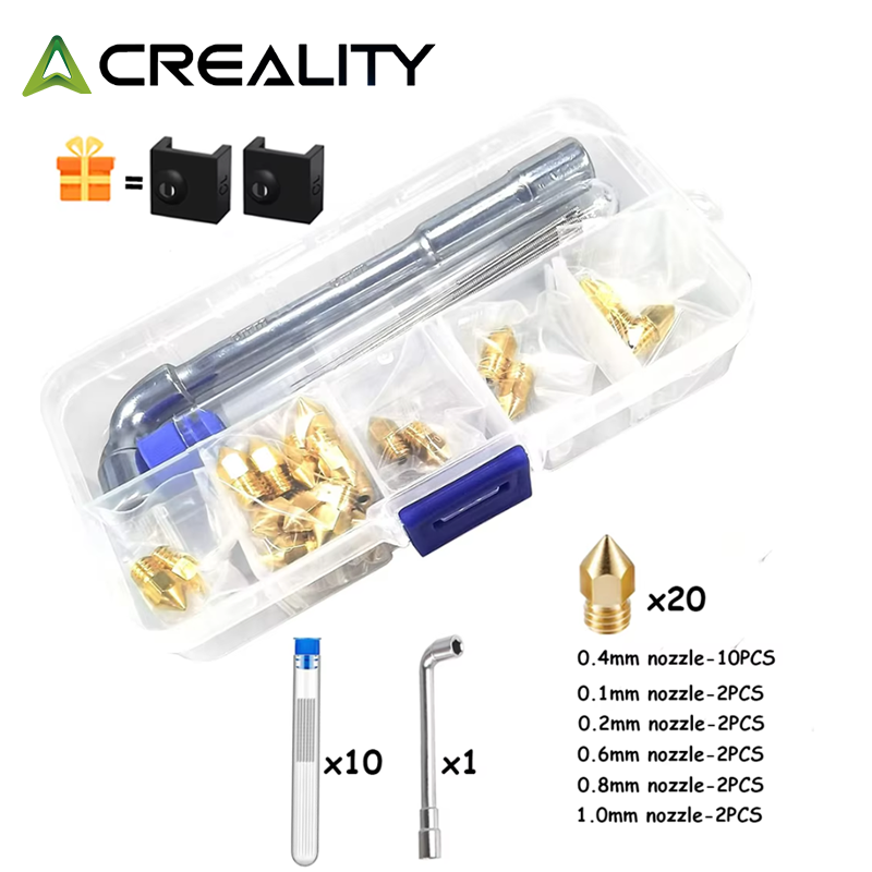 CREALITY 20 Pcs MK8 Brass Nozz - đánh giá và giá 3D Printing Creality