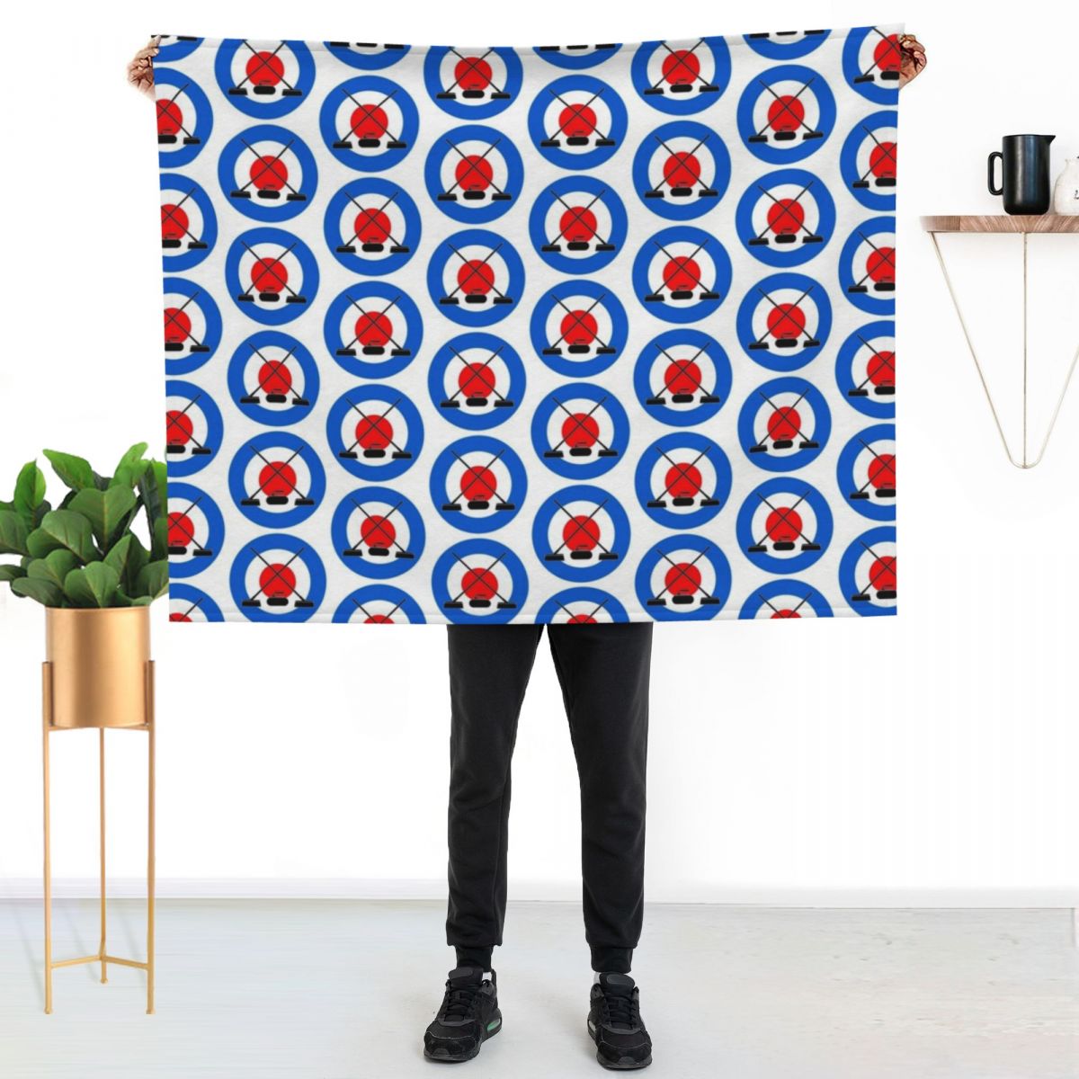 curling icons Throw Blanket Li - đánh giá và giá 3D Printing Icon