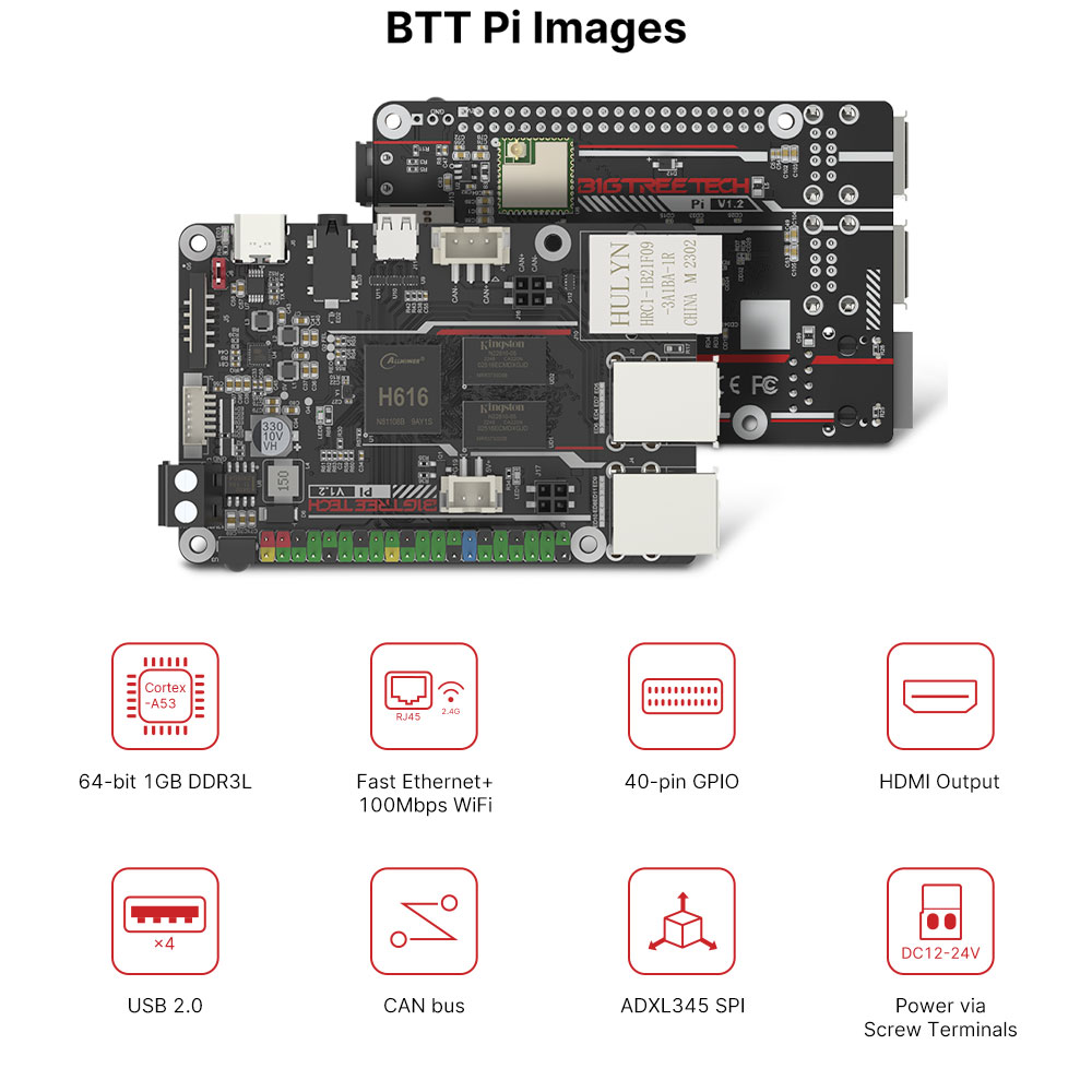 BIGTREETECH PI V1.2 Board 64 B - đánh giá và giá Raspberry Pi 3D Print