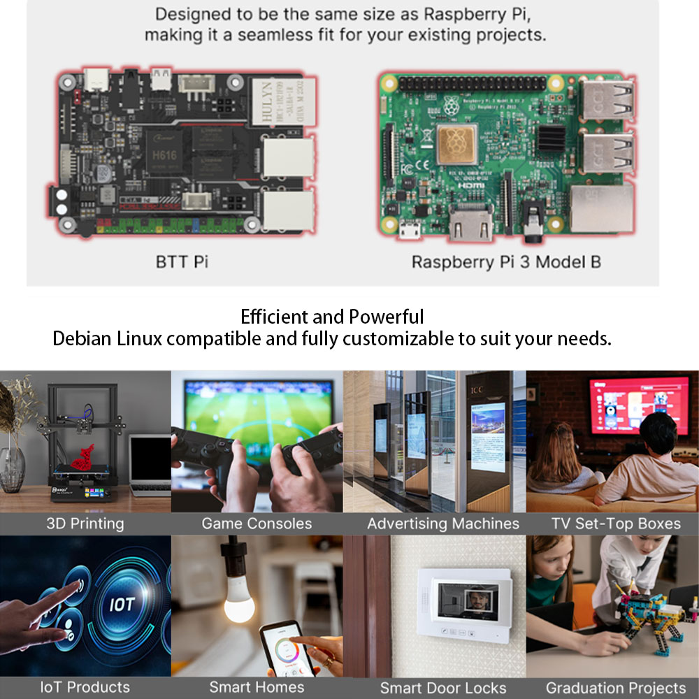 BIGTREETECH PI V1.2 Board 64 B - đánh giá và giá Raspberry Pi 3D Print