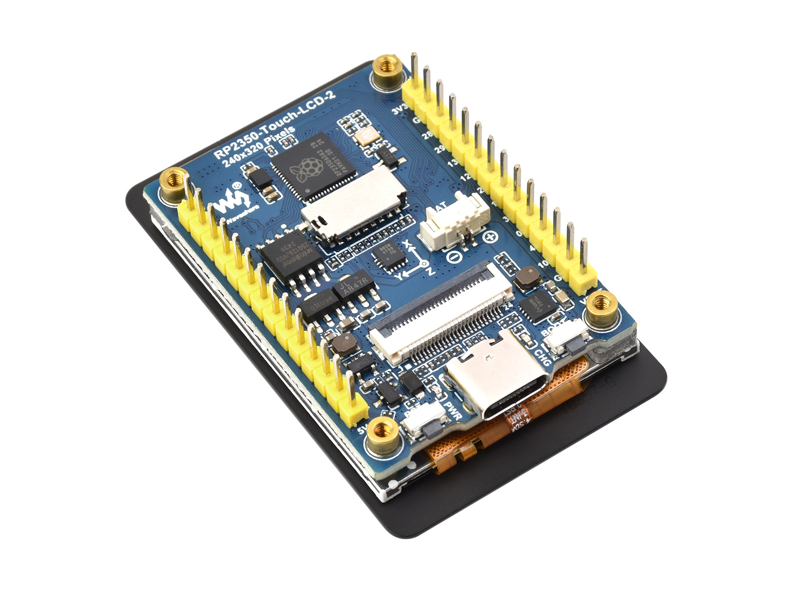 Waveshare RP2350 2inch Capacit - đánh giá và giá Raspberry Pi 3D Print