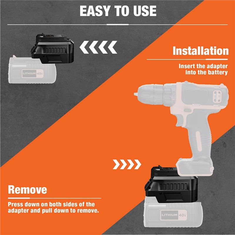【RECOMENDAR】Battery Adapter Fo - đánh giá và giá Black+Decker Tool Cordless